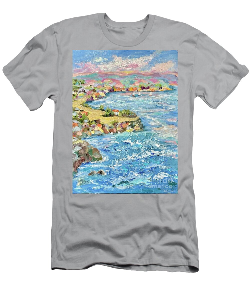 Naples T-Shirt featuring the painting View of Naples by Patsy Walton