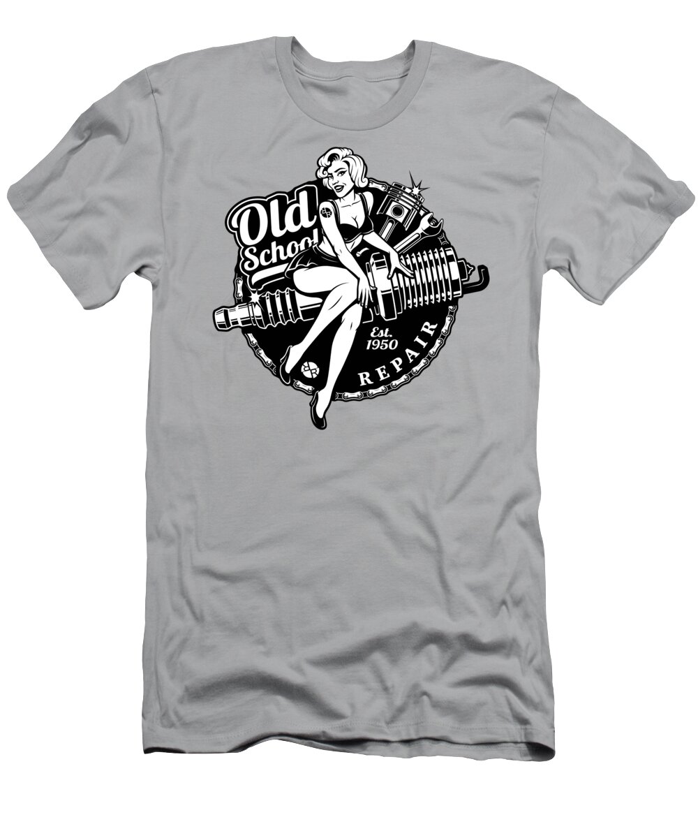 Vintage Hot Rod Rat Street Fink Steampunk Car Funny Men Gift Sexy Woman  T-Shirt by Tony Rubino - Pixels