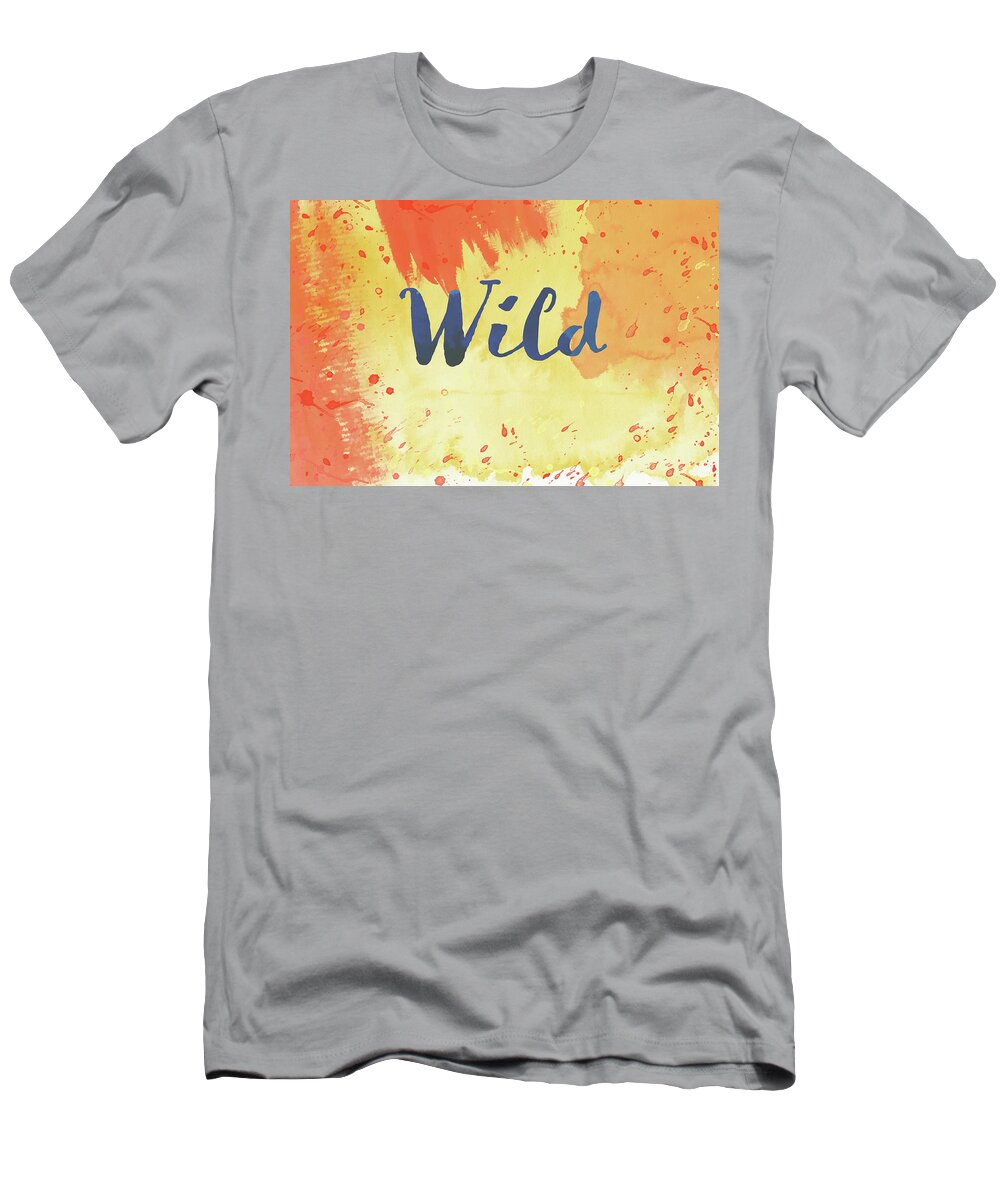 Bright T-Shirt featuring the digital art Watercolor Art Wild by Amelia Pearn