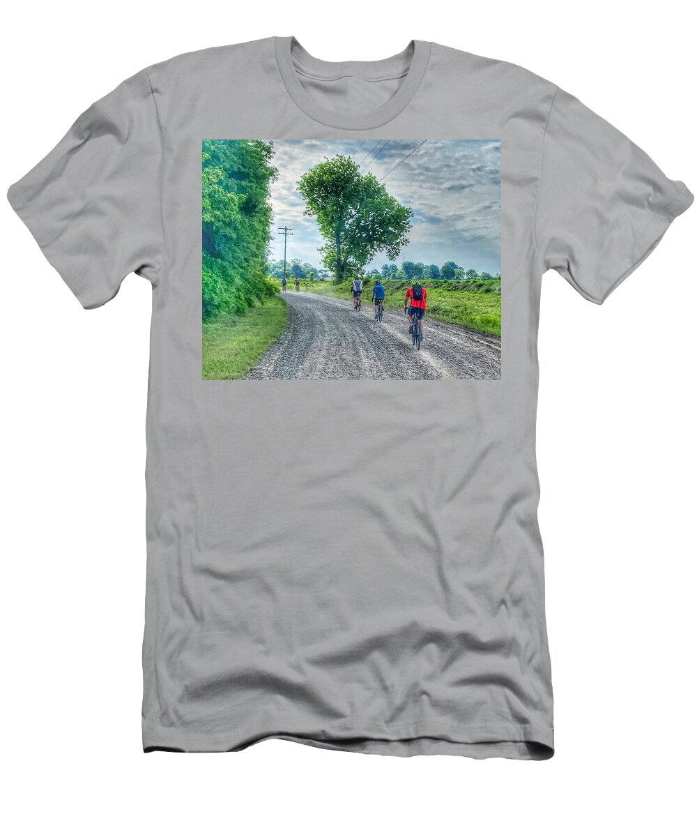 Mixed Media T-Shirt featuring the photograph Weekends Are For Bike Rides by Michael Dean Shelton