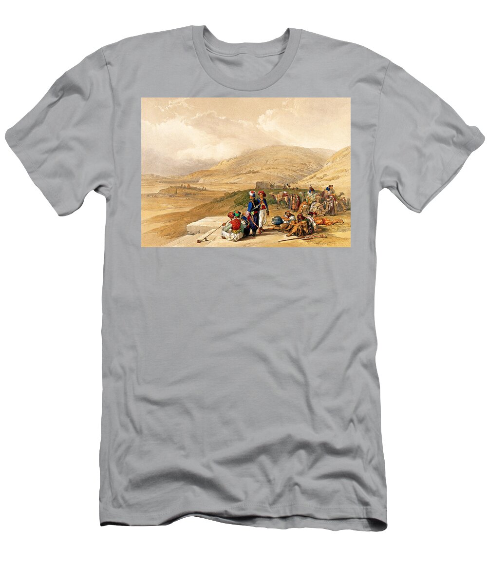 Landscape T-Shirt featuring the photograph Well of Jacob in 1839 by Munir Alawi