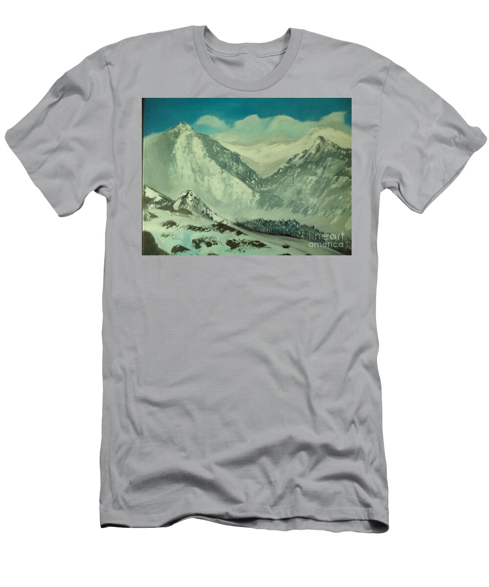 Landscape T-Shirt featuring the painting White Mountain N.H # 230 by Donald Northup