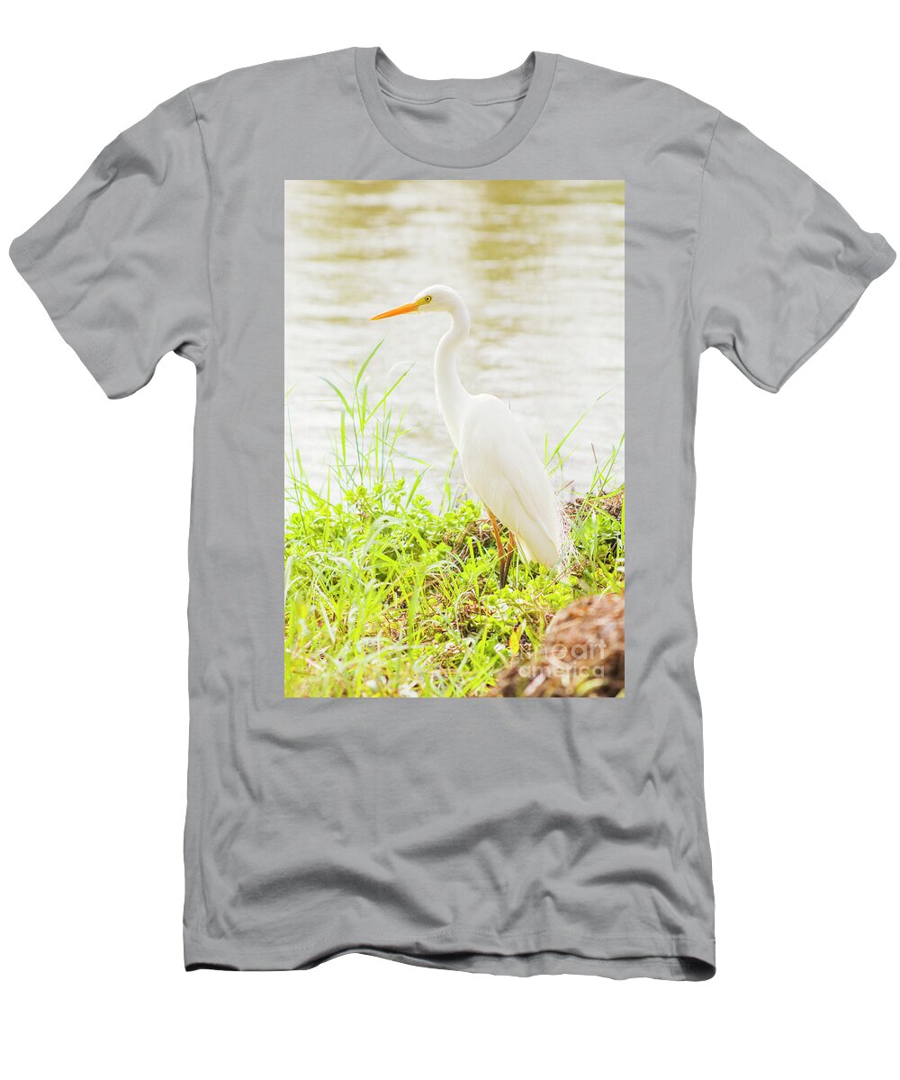 Animals T-Shirt featuring the photograph White Waterfowl by Jorgo Photography