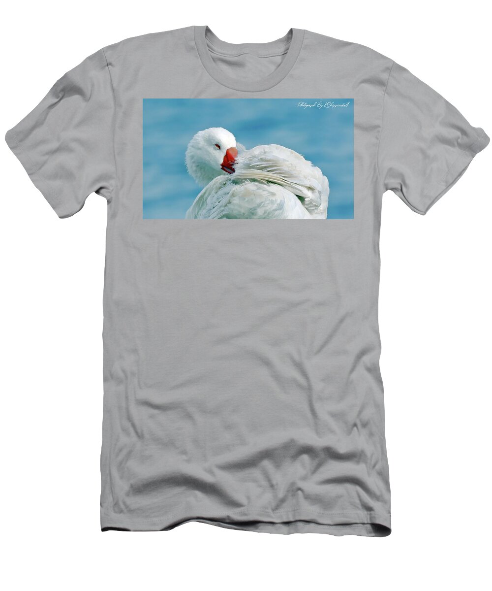 Wild Geese T-Shirt featuring the digital art Wild Geese 21 by Kevin Chippindall