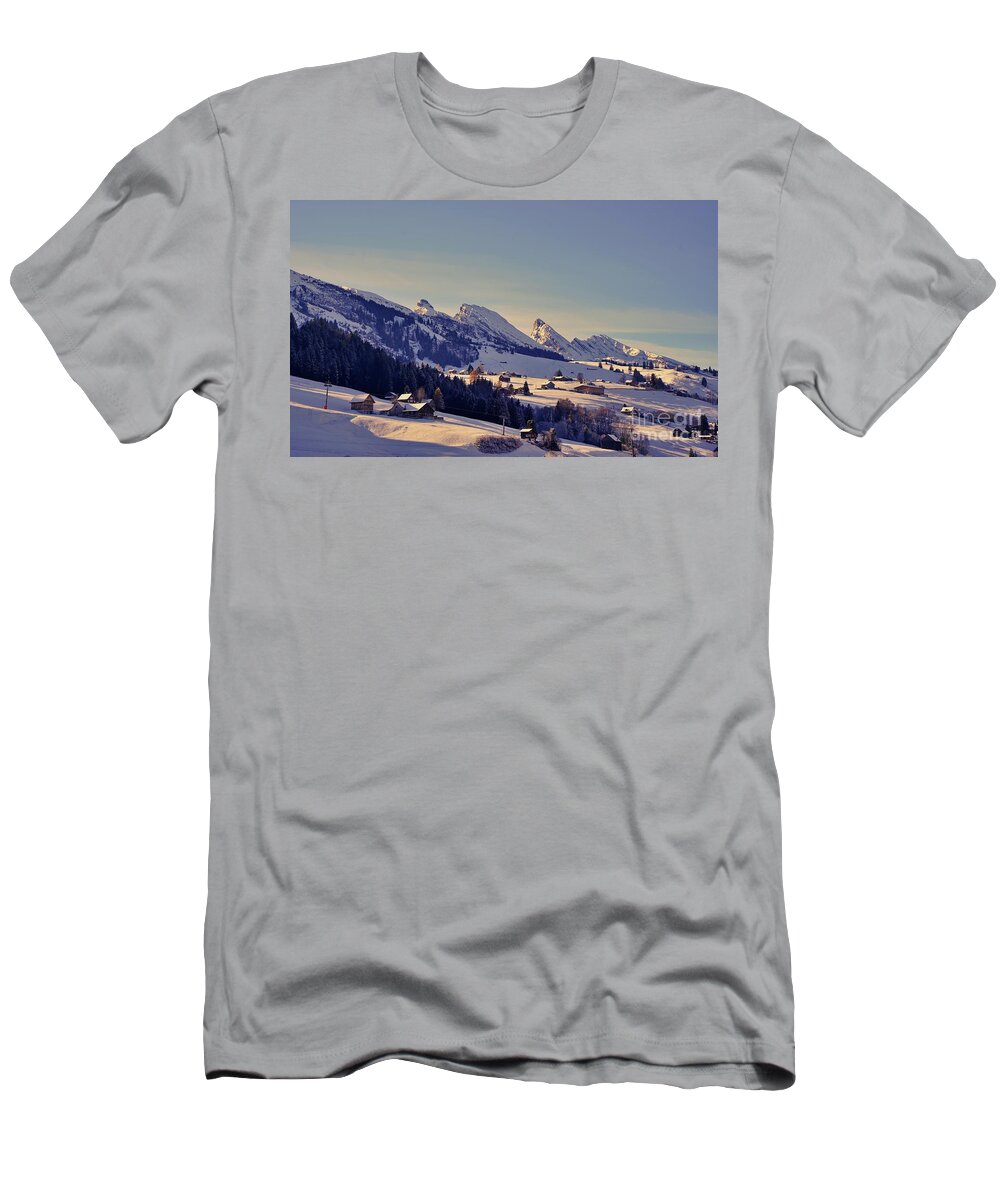 Switzerland T-Shirt featuring the photograph Wildhaus Churfirsten by Claudia Zahnd-Prezioso