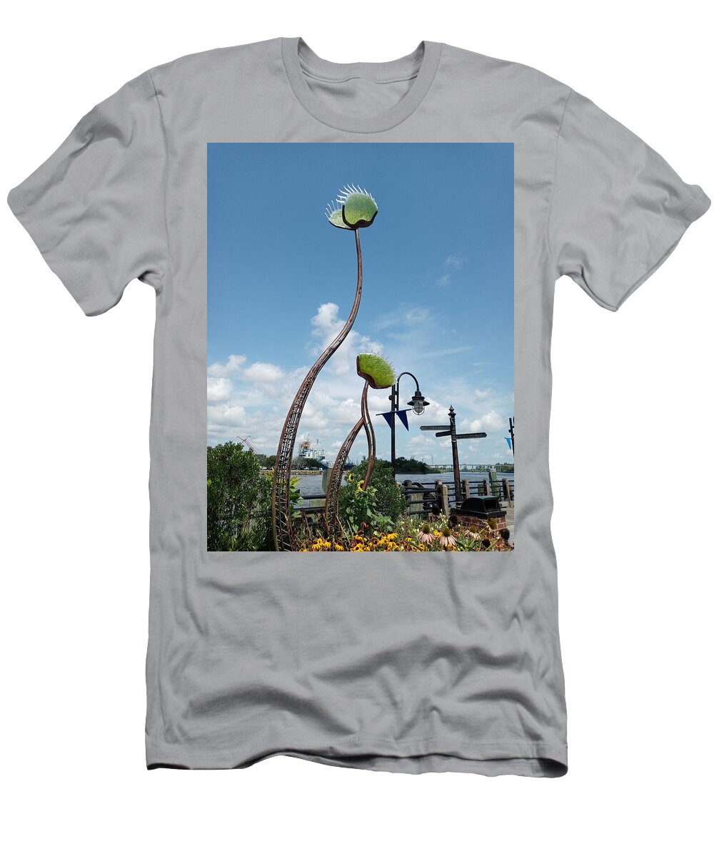Metal T-Shirt featuring the photograph Wilmington Flytraps by Heather E Harman