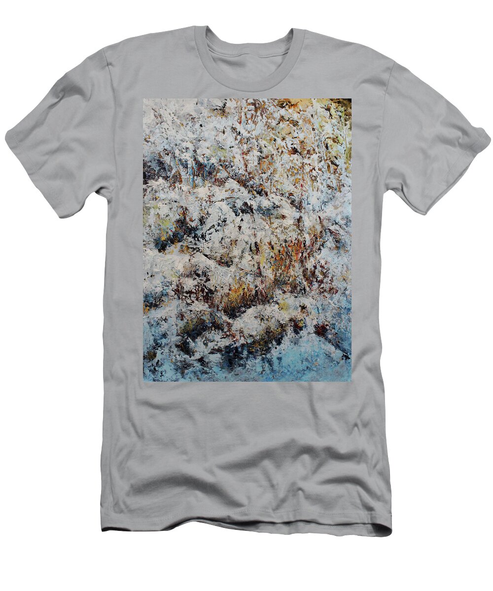 Winter T-Shirt featuring the painting Winter Foliage by Jo Smoley