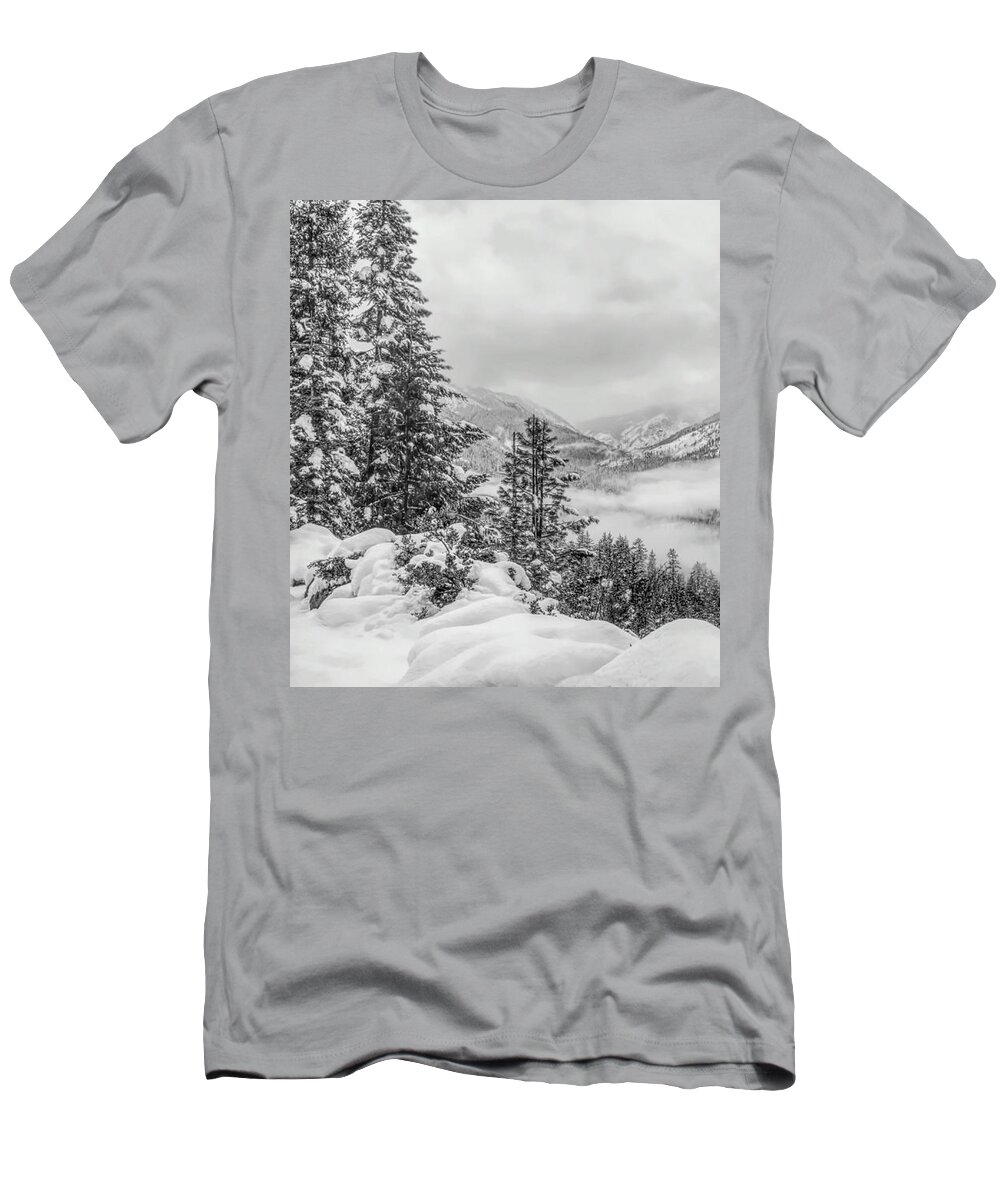  Great Smoky Mountains T-Shirt featuring the photograph Winter in the Smokies by Susan Hope Finley