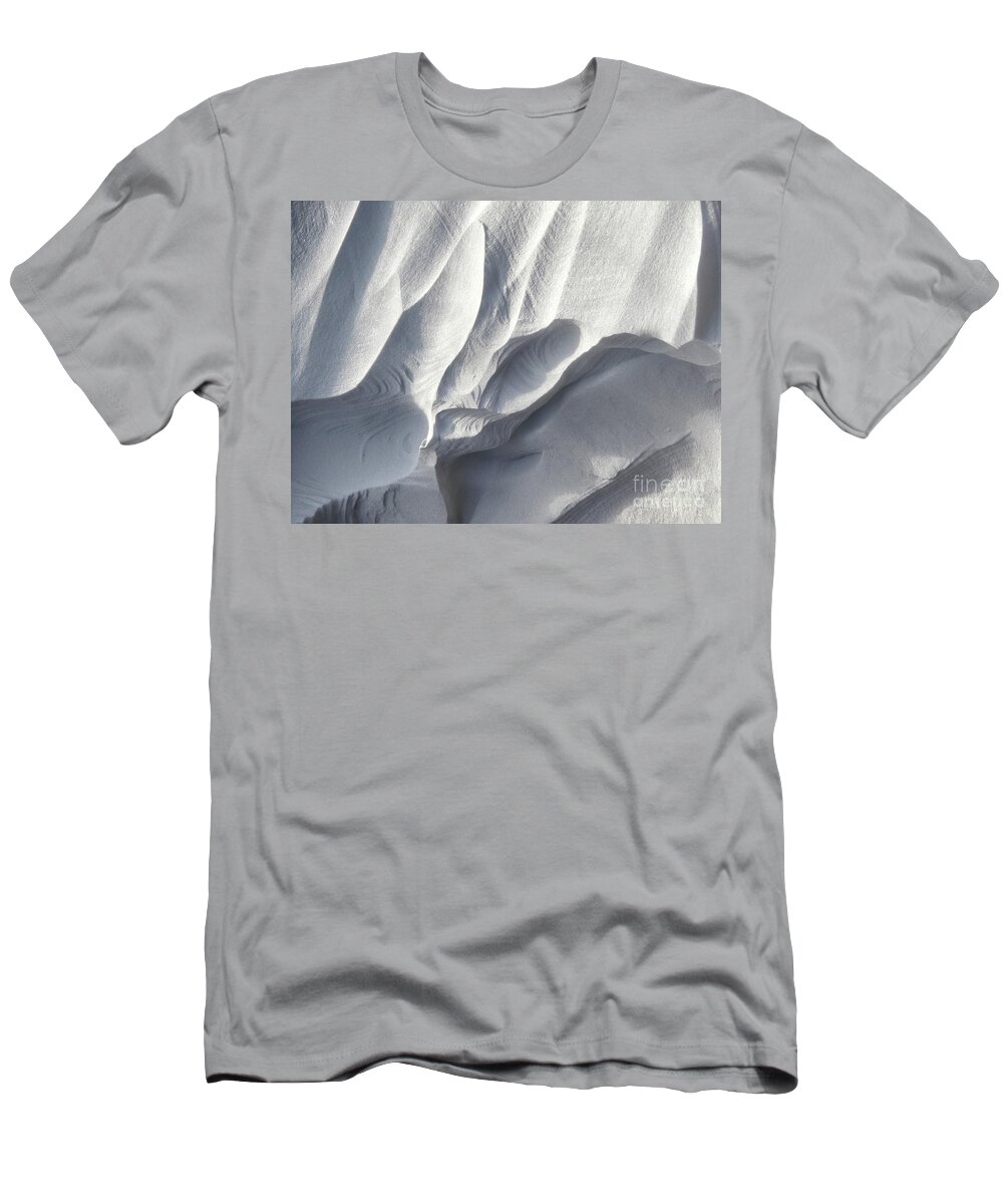 Windy T-Shirt featuring the photograph Winter Sculpture by Phil Perkins