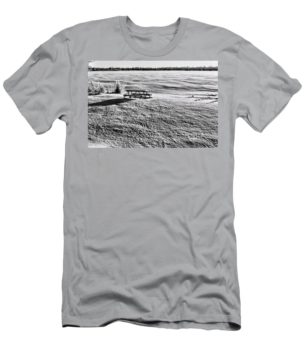 Marl Lake T-Shirt featuring the photograph Your Table is Ready by Joe Holley