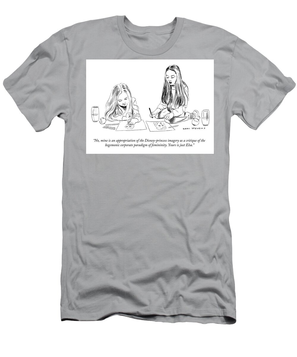 A22377 T-Shirt featuring the drawing Yours is Just Elsa by Karl Stevens