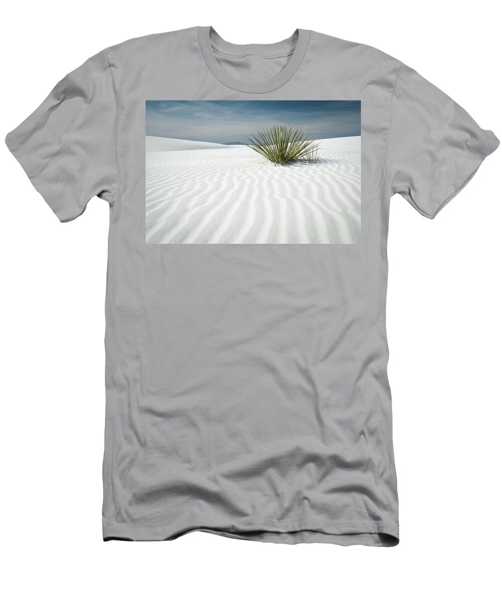 White Sands T-Shirt featuring the photograph Yucca at White Sands National Monument by Mary Lee Dereske