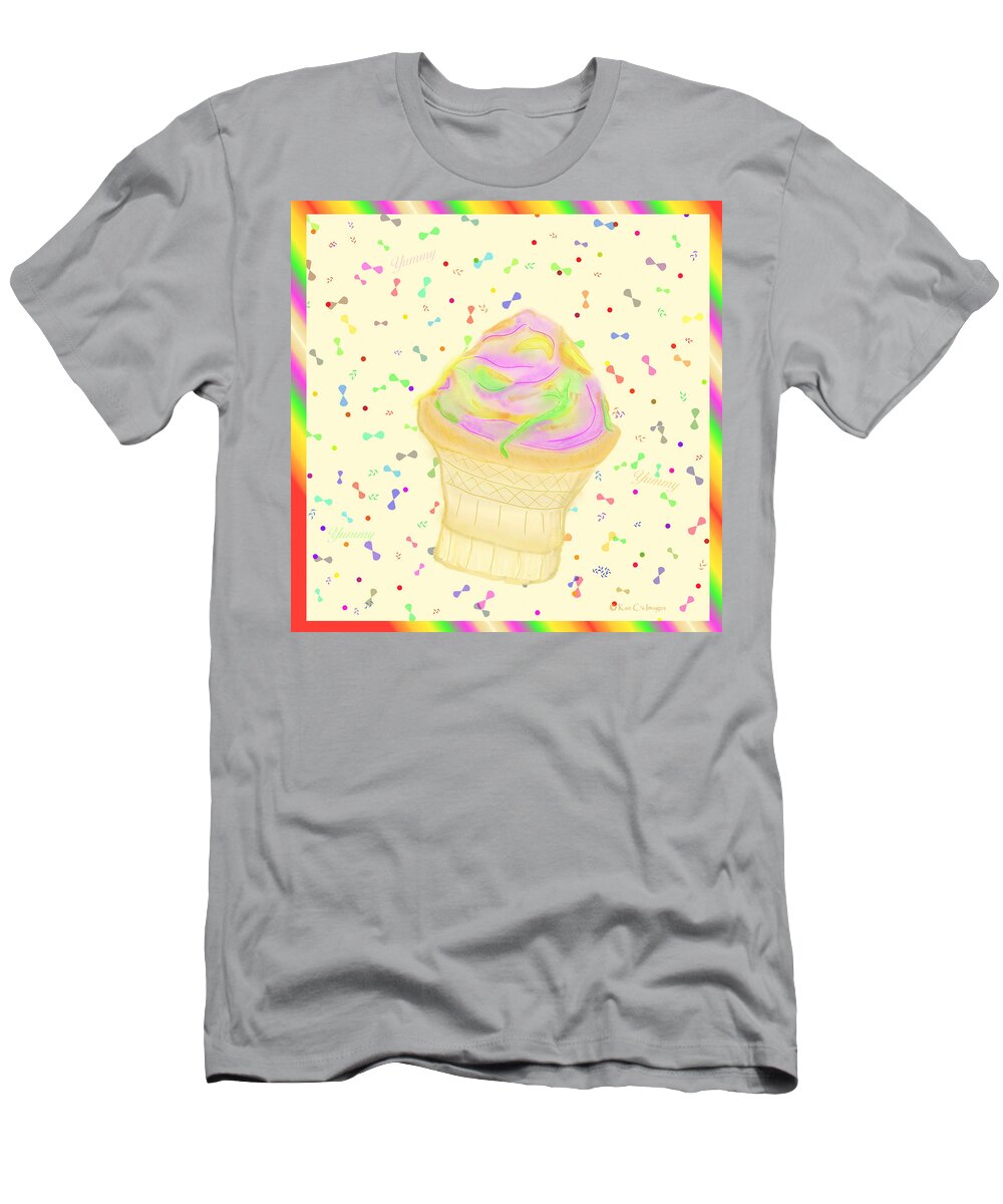 Poster T-Shirt featuring the digital art Yummy Summer Treat by Kae Cheatham