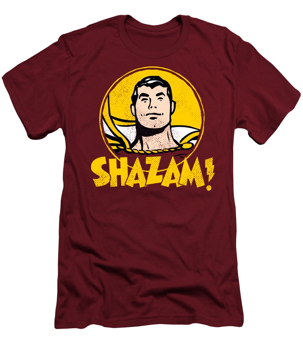  T-Shirt featuring the digital art Dc - Shazam Circle by Brand A