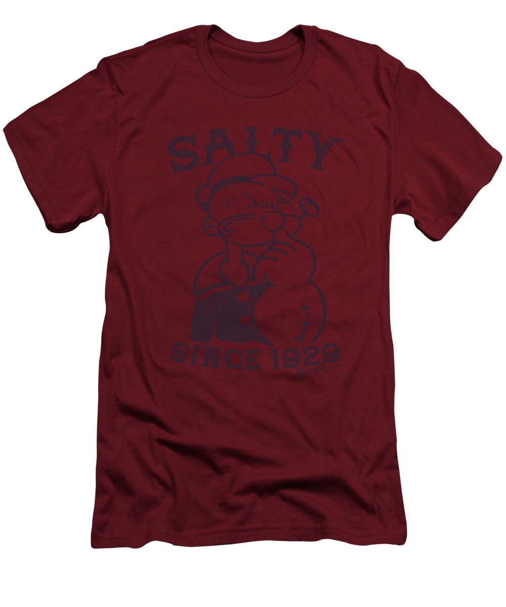 Popeye T-Shirt featuring the digital art Popeye - Salty Dog by Brand A