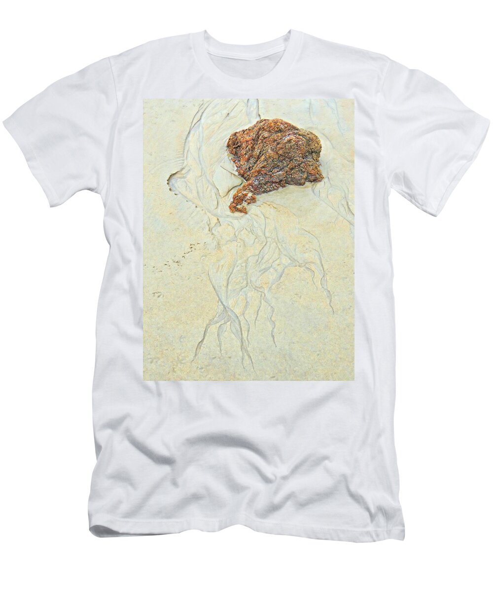 Beachscape T-Shirt featuring the photograph Beach Sand 2 by Marcia Lee Jones