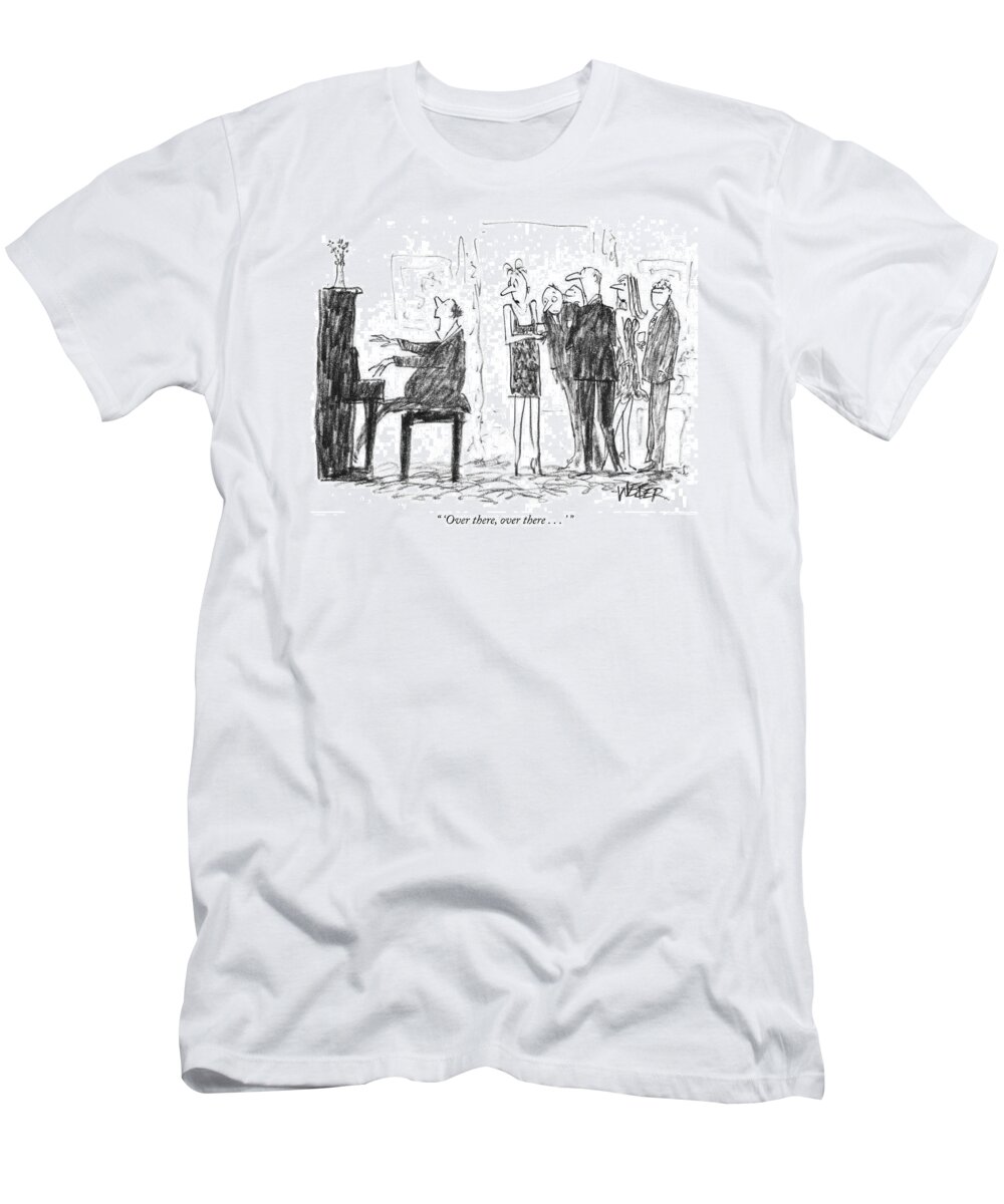 Songs T-Shirt featuring the drawing 'over by Robert Weber
