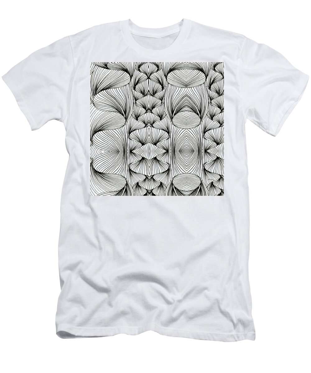 Spiral T-Shirt featuring the digital art Braids by Rafael Salazar