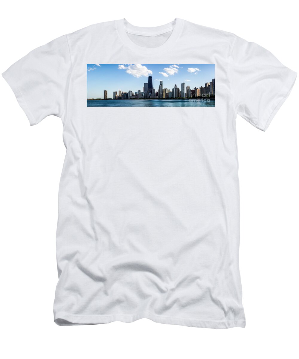 2012 T-Shirt featuring the photograph Chicago Panorama Skyline #1 by Paul Velgos