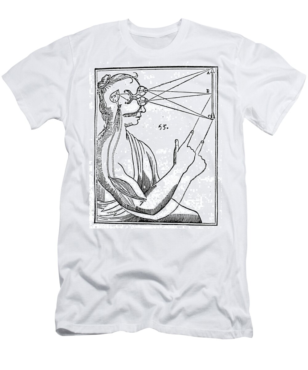 1664 T-Shirt featuring the photograph Descartes: Pineal Gland #1 by Granger