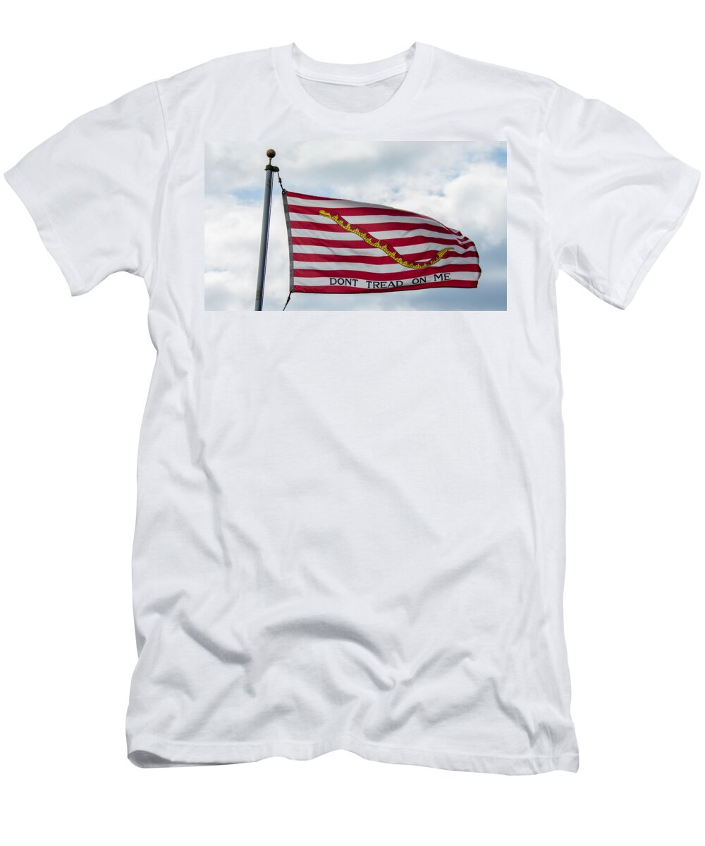 Don't Tread On Me T-Shirt featuring the photograph Don't Tread On me #2 by Guy Whiteley