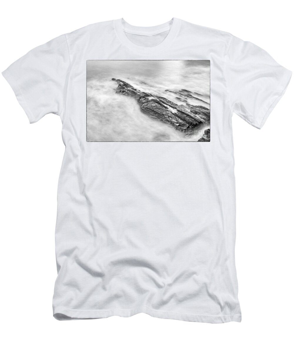 Estacas T-Shirt featuring the photograph Estacas Beach Galicia Spain #1 by Pablo Avanzini