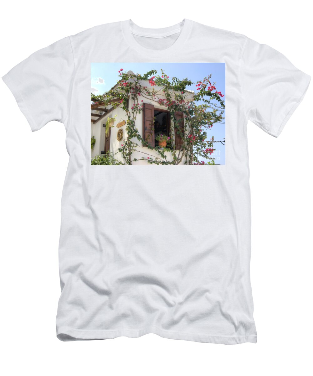 Flowers T-Shirt featuring the photograph Greek Charm #2 by David Birchall