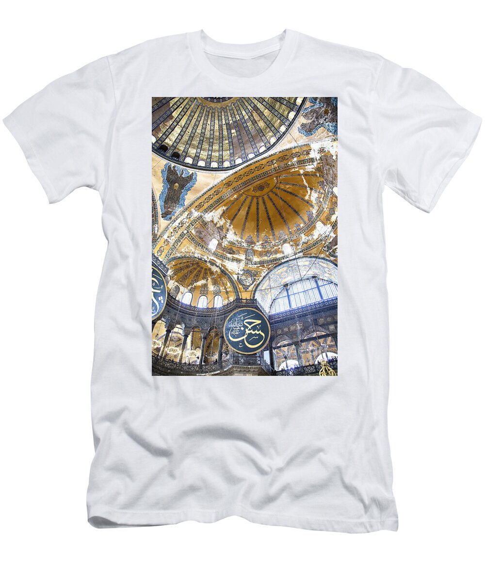 Hagia T-Shirt featuring the photograph Hagia Sophia Istanbul #1 by Sophie McAulay