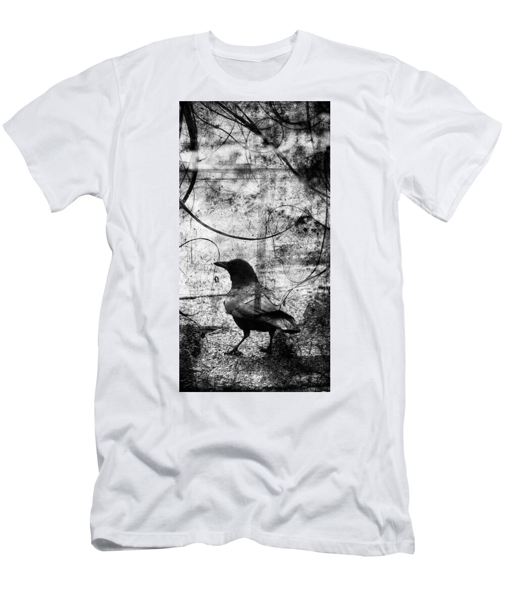 Crow T-Shirt featuring the photograph Last Call #1 by J C