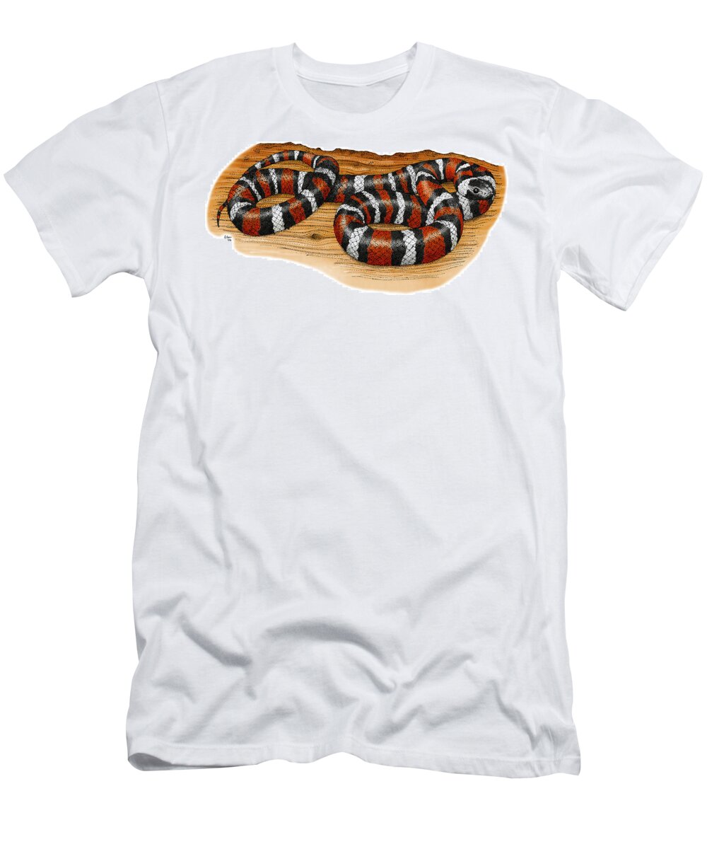 Art T-Shirt featuring the photograph Mountain Kingsnake #1 by Roger Hall
