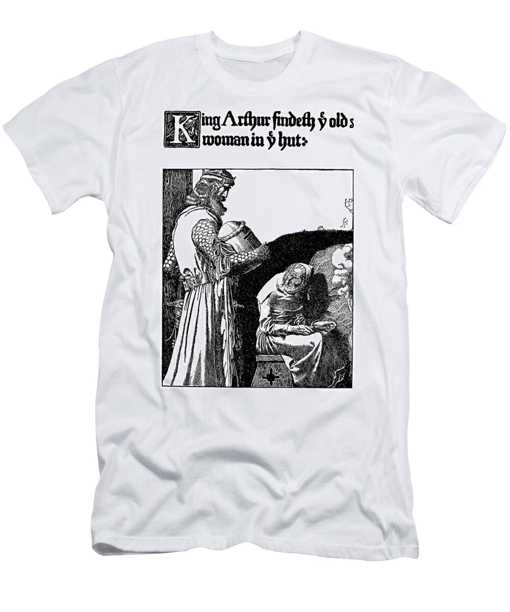 1903 T-Shirt featuring the drawing Pyle King Arthur #1 by Granger