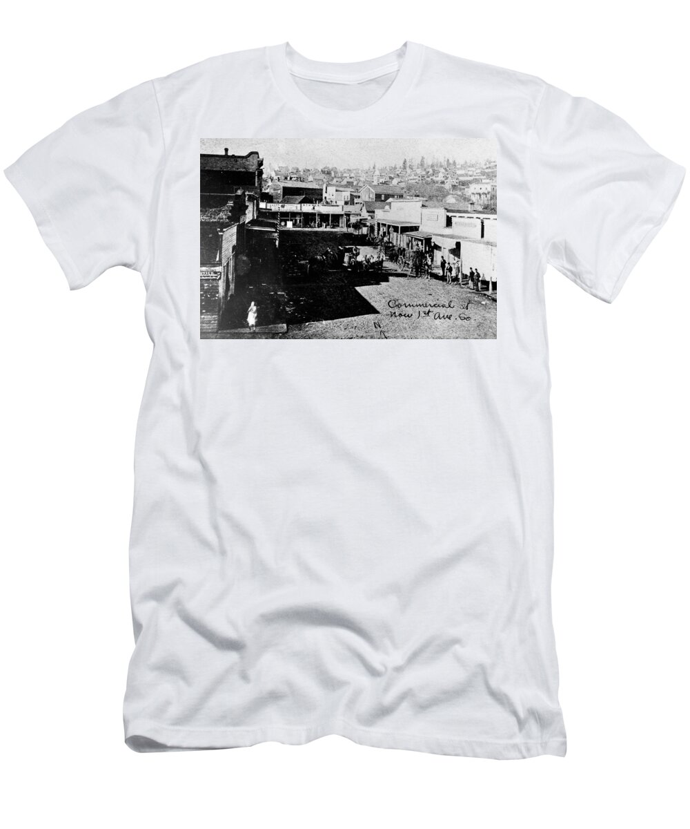 1880 T-Shirt featuring the photograph Seattle, Washington, 1880s #1 by Granger