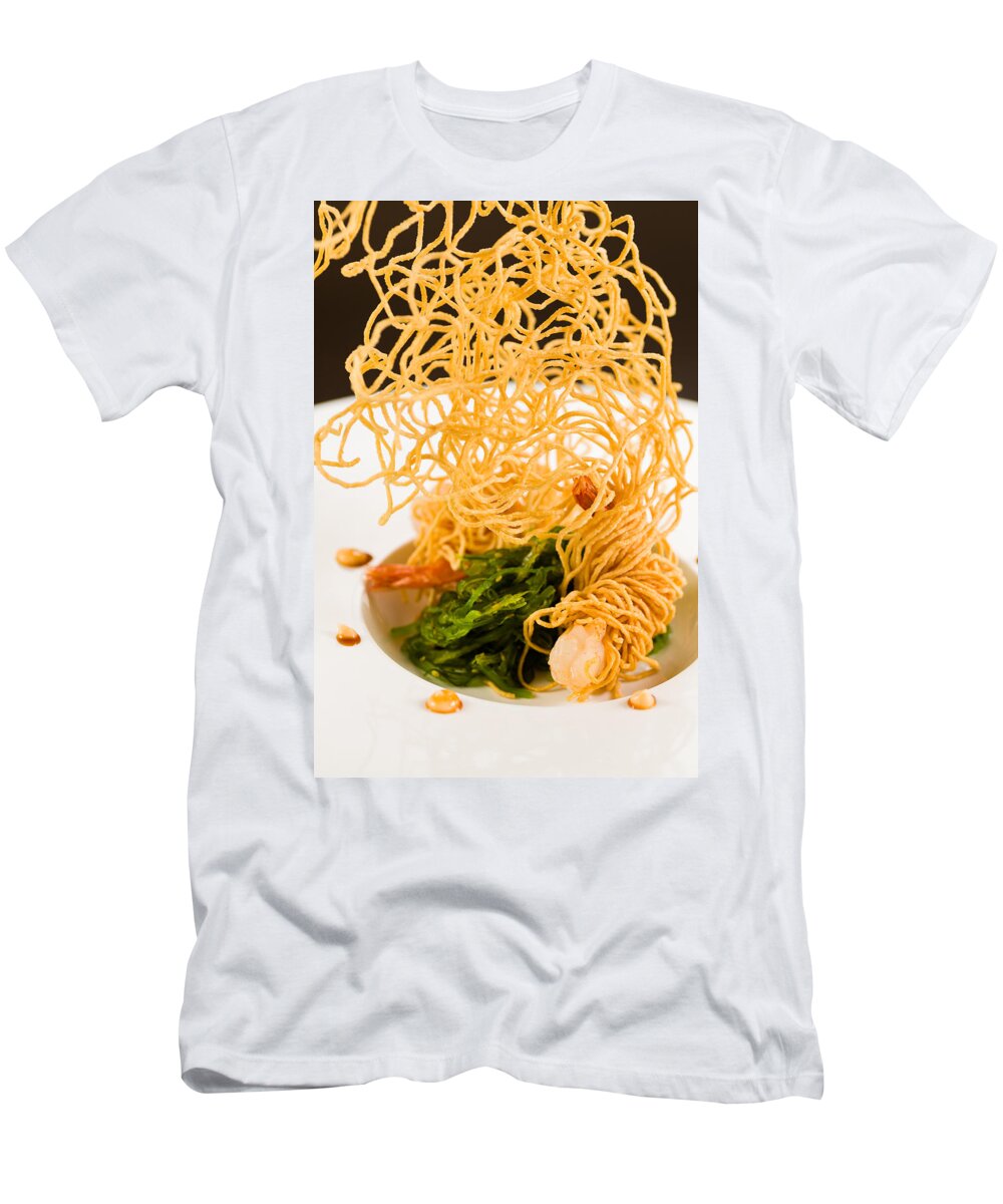 Asian T-Shirt featuring the photograph Shrimp Tempura #1 by Raul Rodriguez