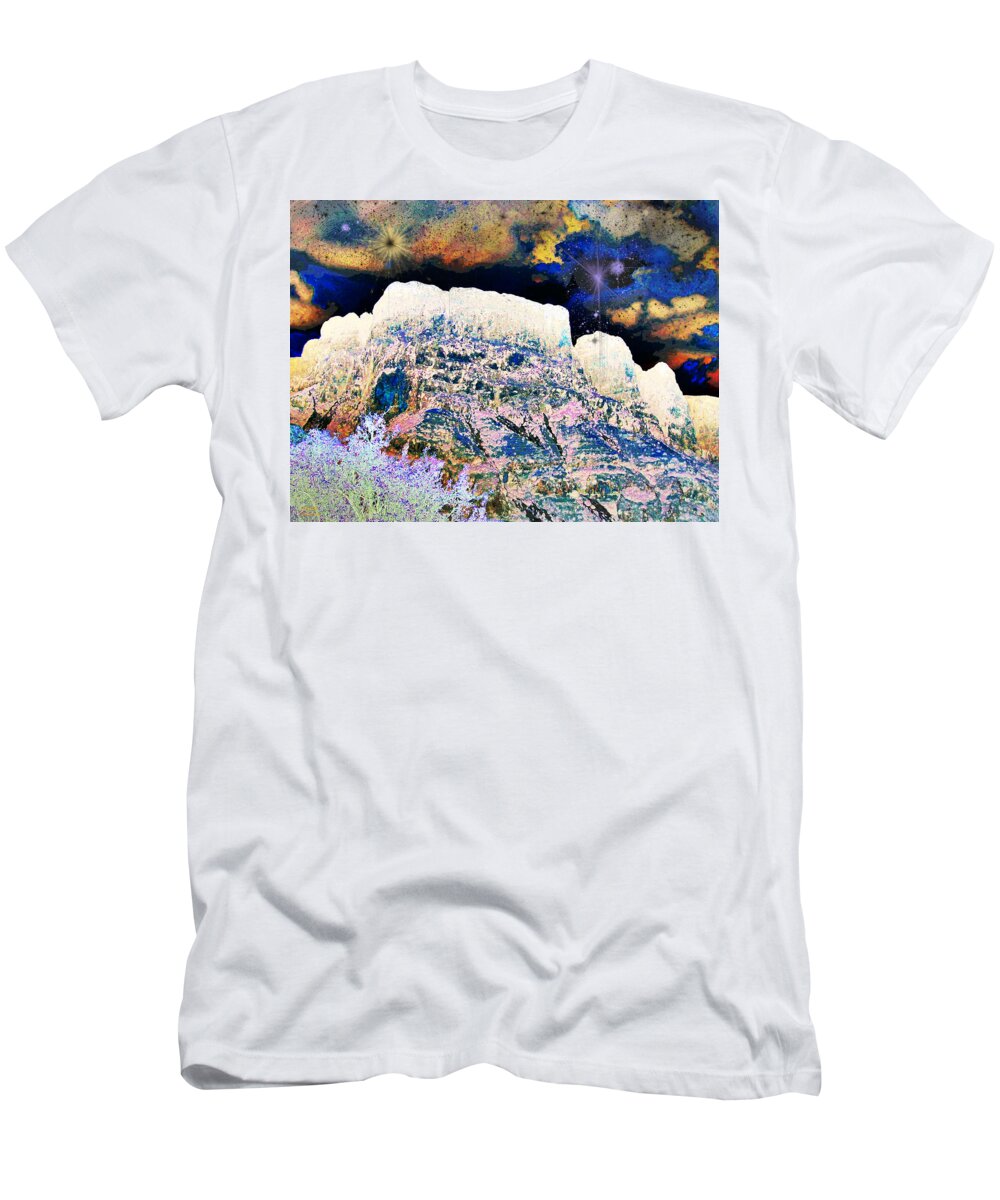 Augusta Stylianou T-Shirt featuring the photograph Starry Mountain #3 by Augusta Stylianou