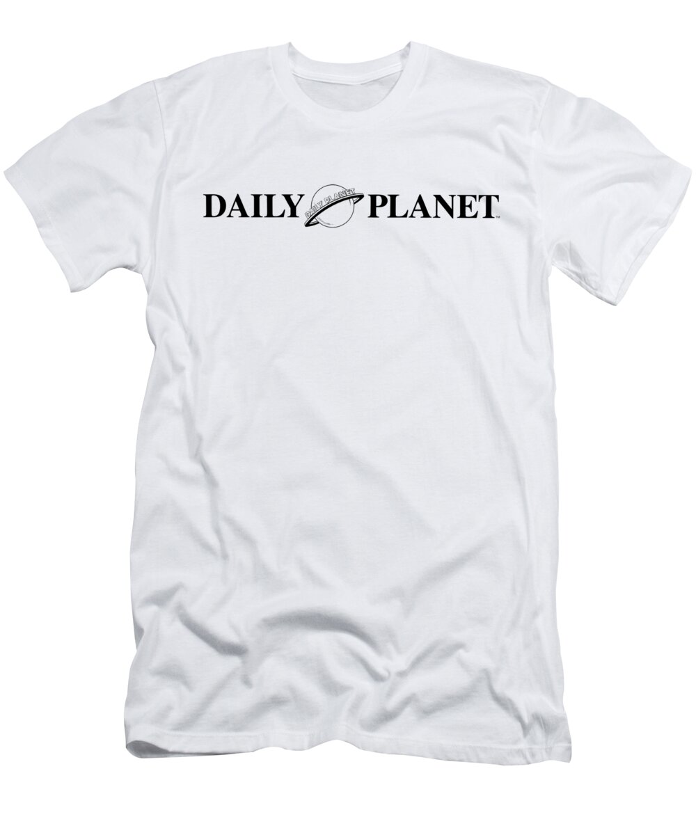  T-Shirt featuring the digital art Superman - Daily Planet Logo by Brand A