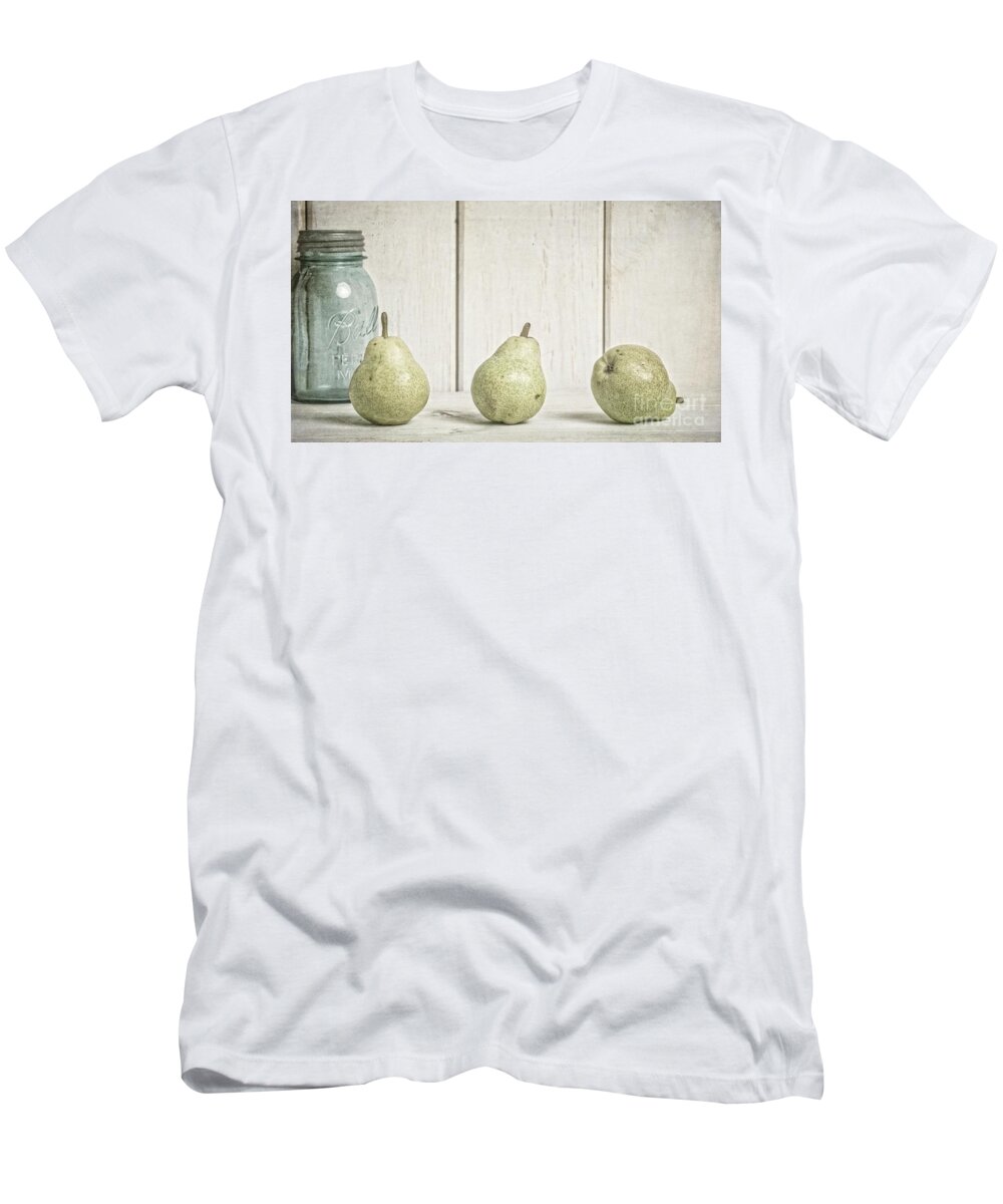 Pear T-Shirt featuring the photograph Three Pear #2 by Edward Fielding