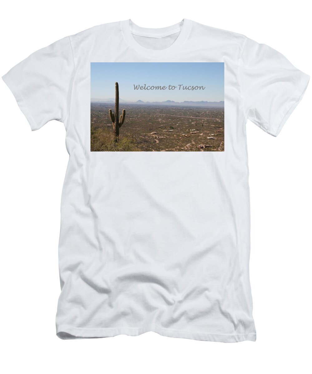 Paper T-Shirt featuring the photograph Welcome to Tucson #1 by David S Reynolds