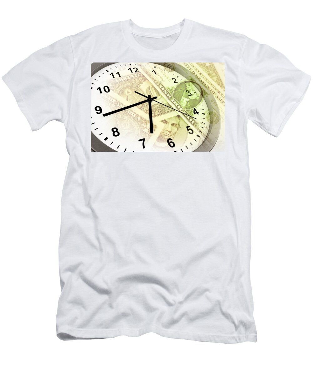 Time Is Money T-Shirt featuring the photograph Time is money #13 by Les Cunliffe