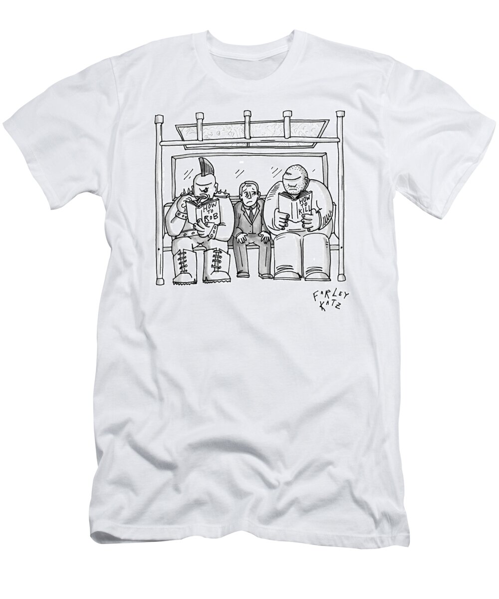 Captionless. Rob T-Shirt featuring the drawing New Yorker April 20th, 2009 by Farley Katz