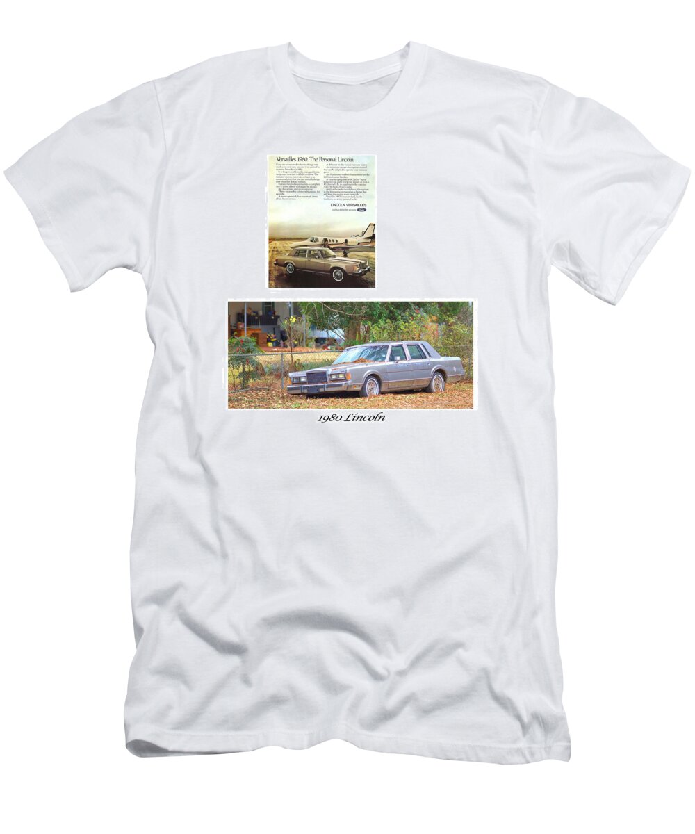 9341 T-Shirt featuring the photograph 1980 Lincoln by Gordon Elwell