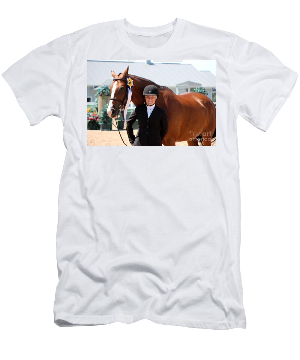 Horse T-Shirt featuring the photograph 1hunter61 by Janice Byer