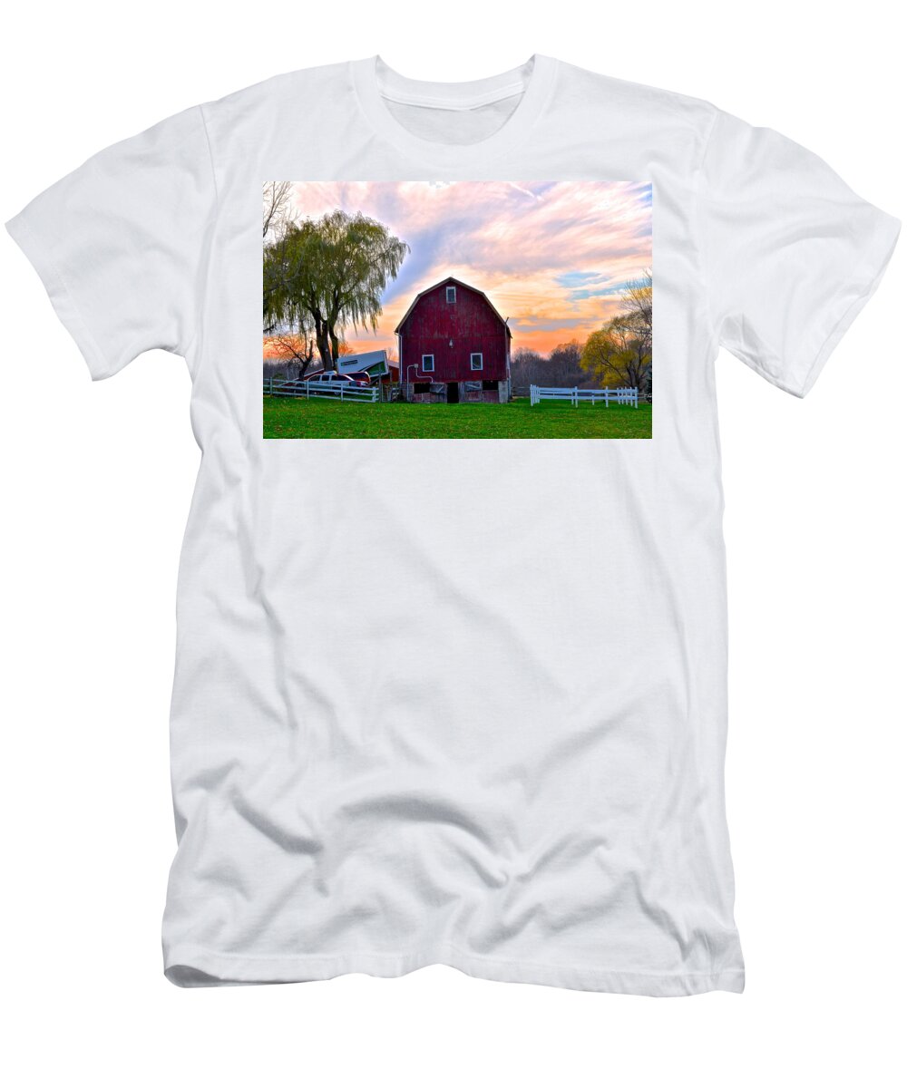 Farm T-Shirt featuring the photograph Down on the Farm #2 by Frozen in Time Fine Art Photography