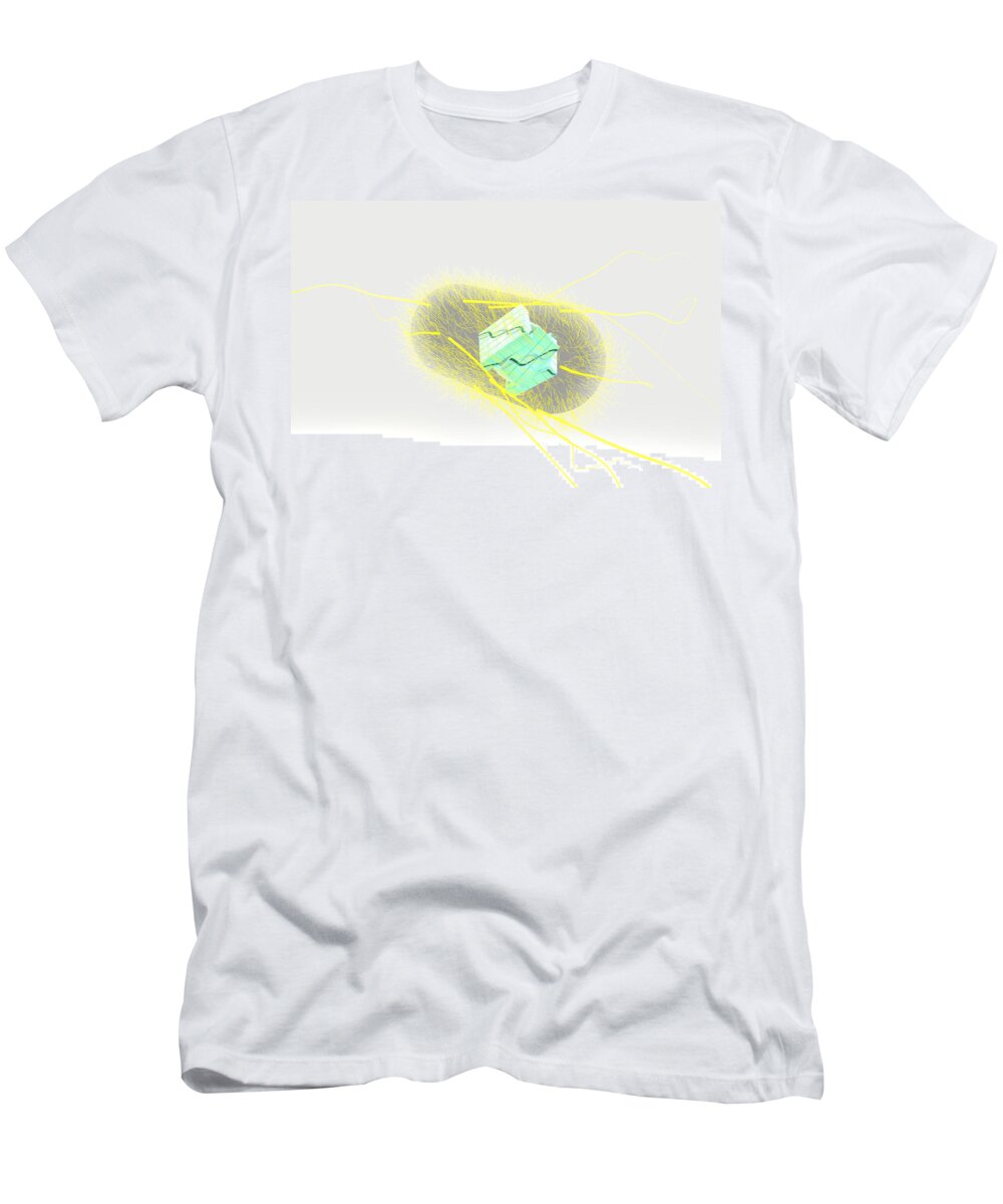 Acid T-Shirt featuring the photograph Engineered Bacterial, Conceptual #2 by Ella Marus Studio