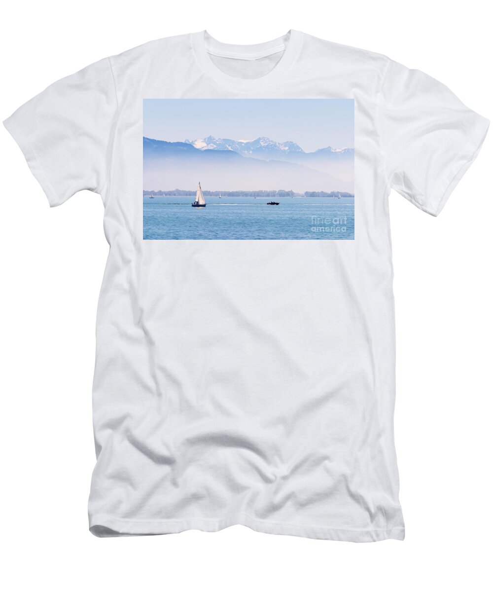 Alps T-Shirt featuring the photograph Lake of Constance #2 by Nick Biemans