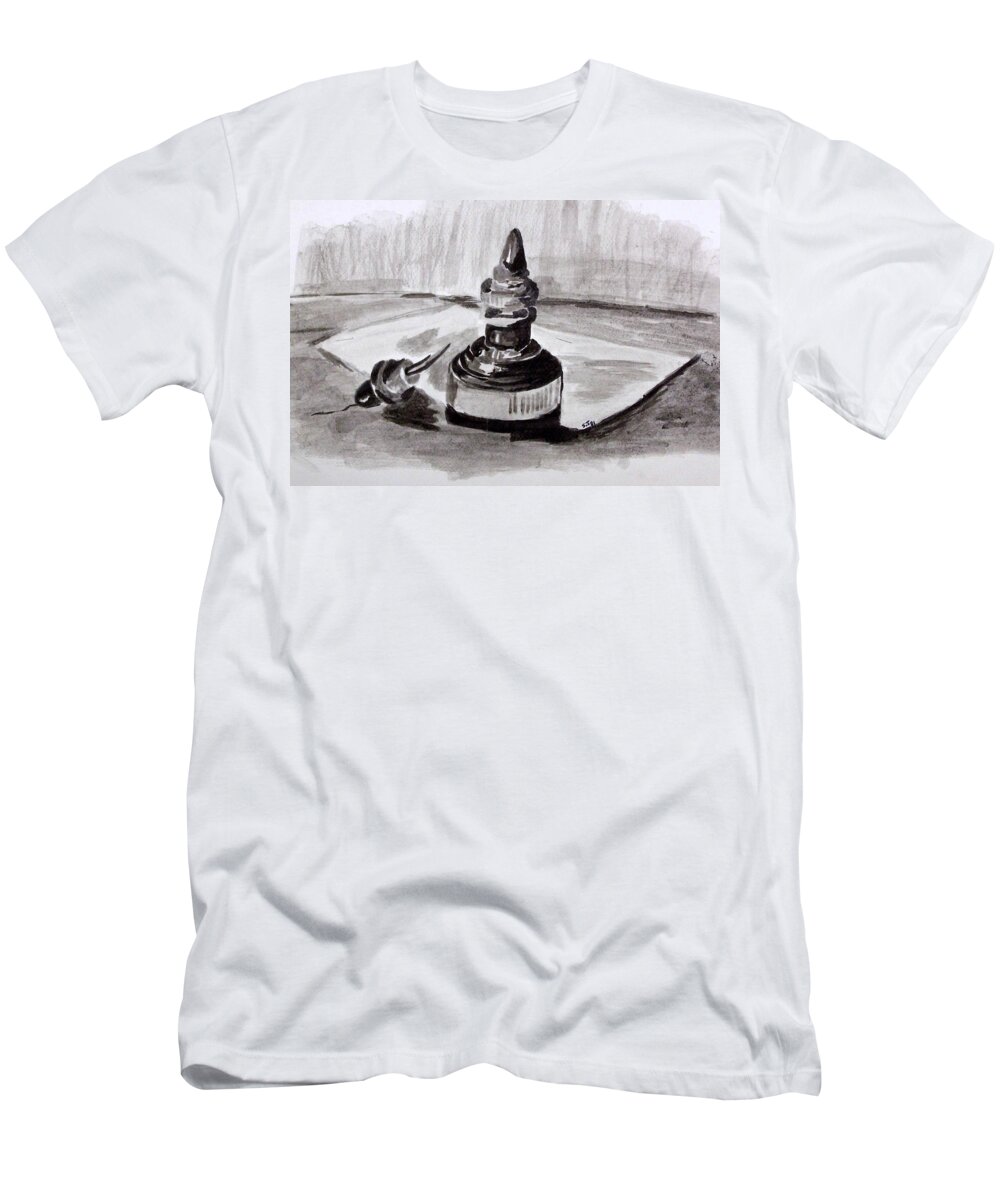 Pen T-Shirt featuring the painting Pen and Ink by Susan Turner Soulis