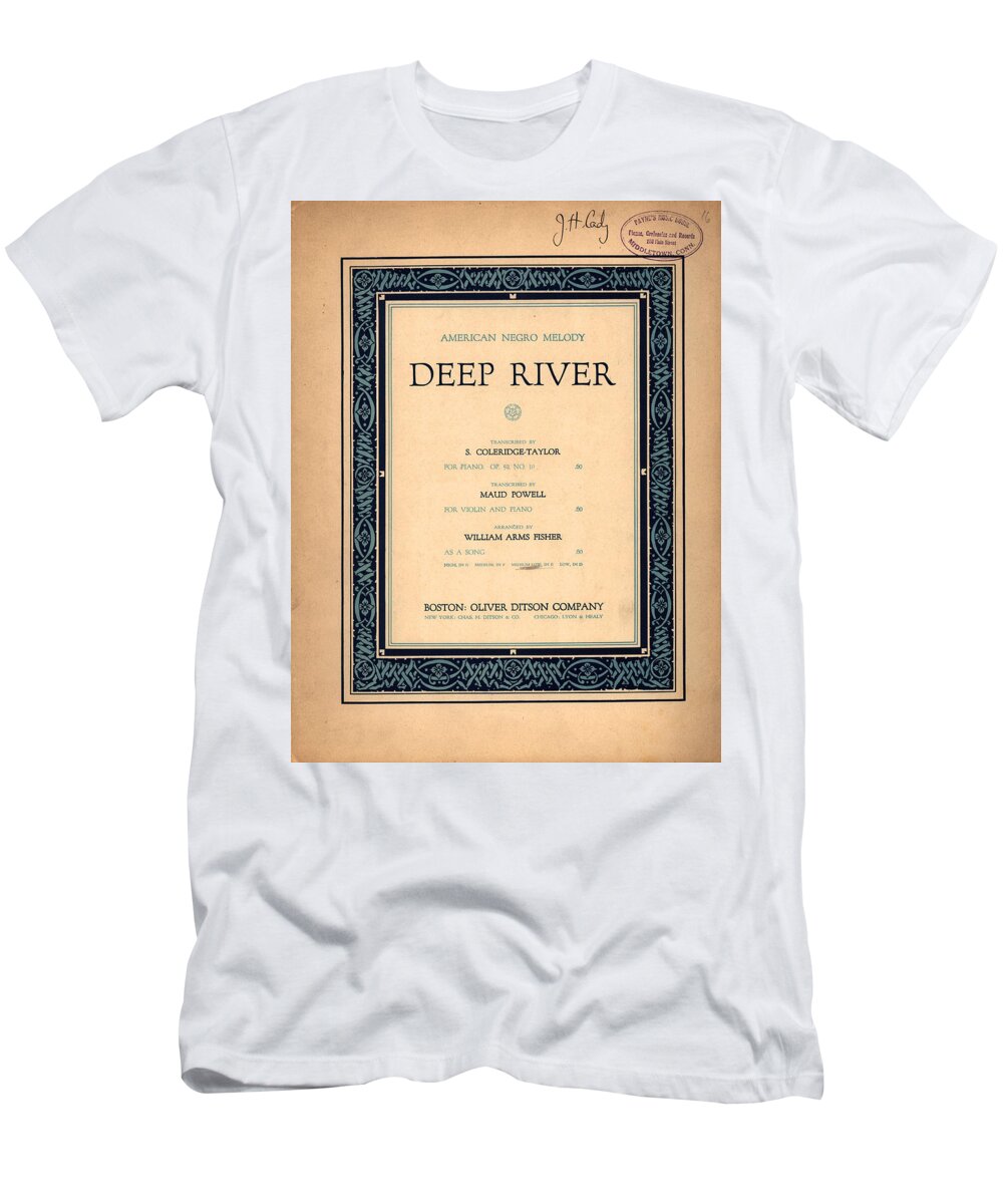 1916 T-Shirt featuring the painting Sheet Music Spiritual #2 by Granger