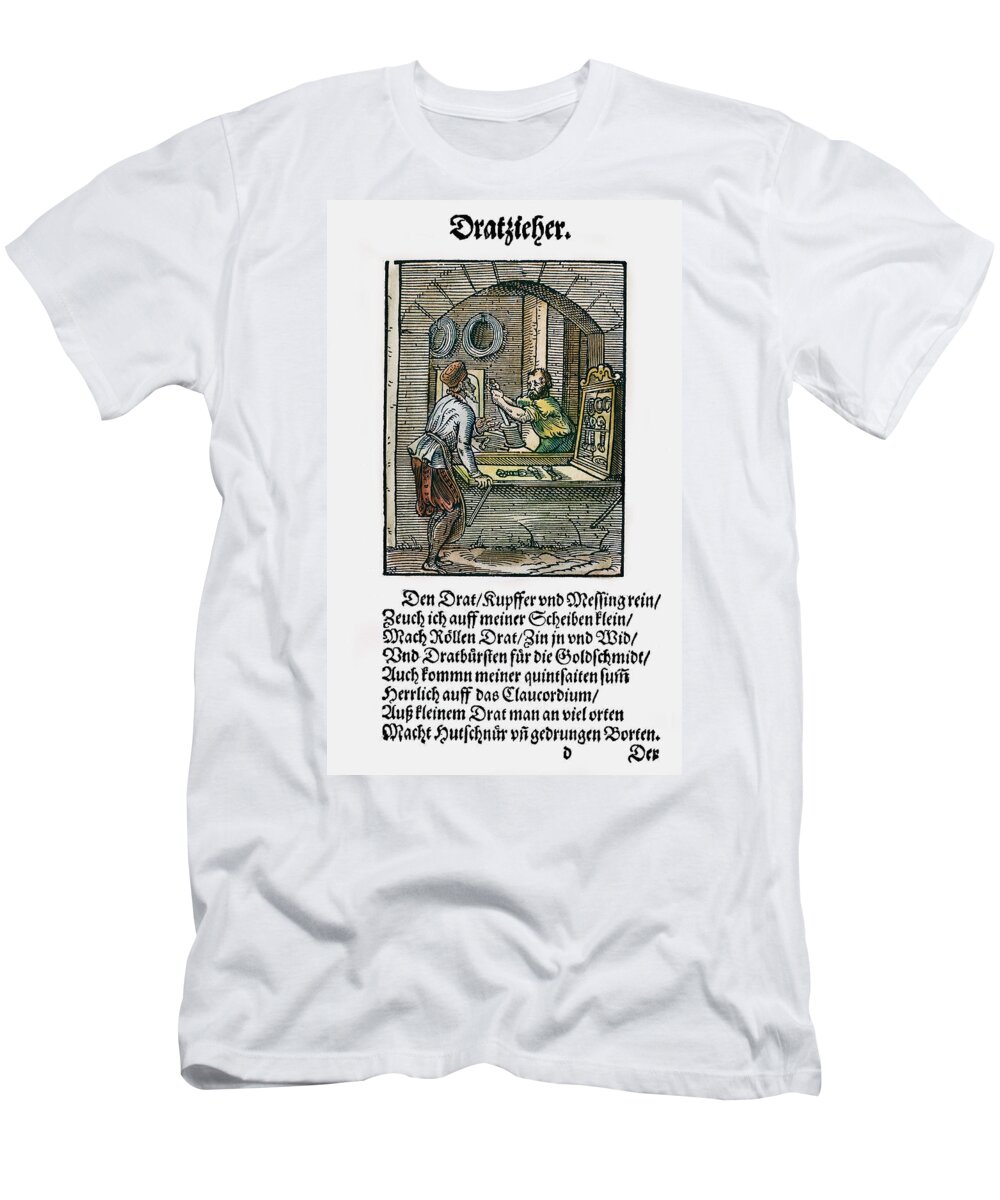 1568 T-Shirt featuring the drawing Wiredrawer, 1568 #2 by Granger