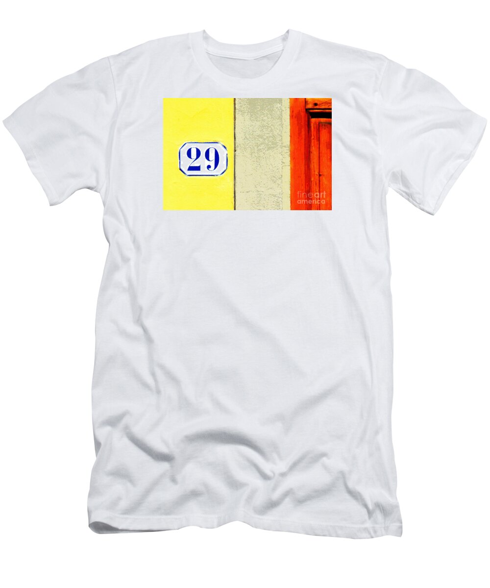 Twenty Nine T-Shirt featuring the photograph 29 Comic Book Door by Valerie Reeves