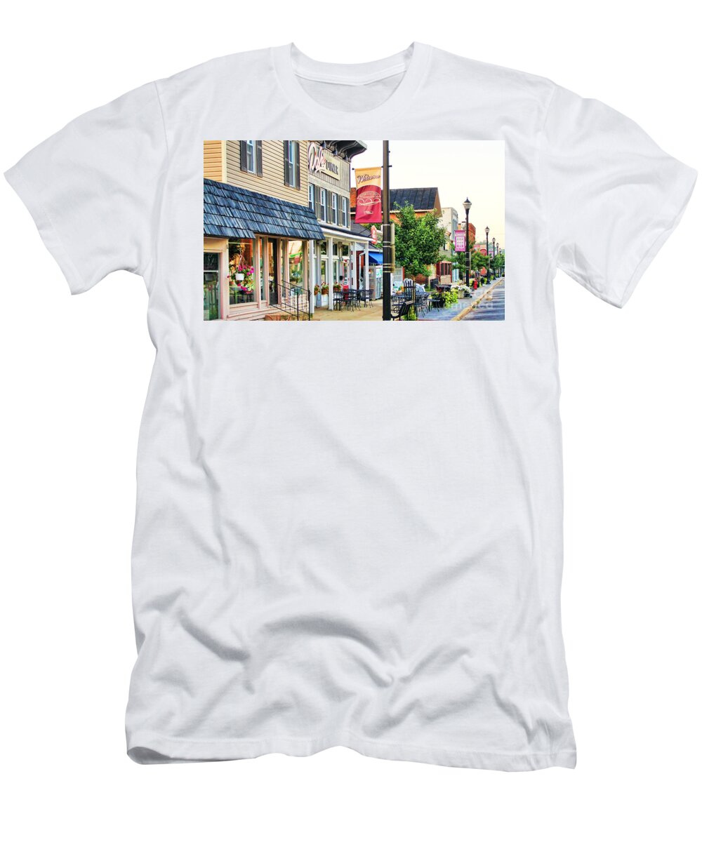 Downtown Waterville T-Shirt featuring the photograph Downtown Waterville #3 by Jack Schultz