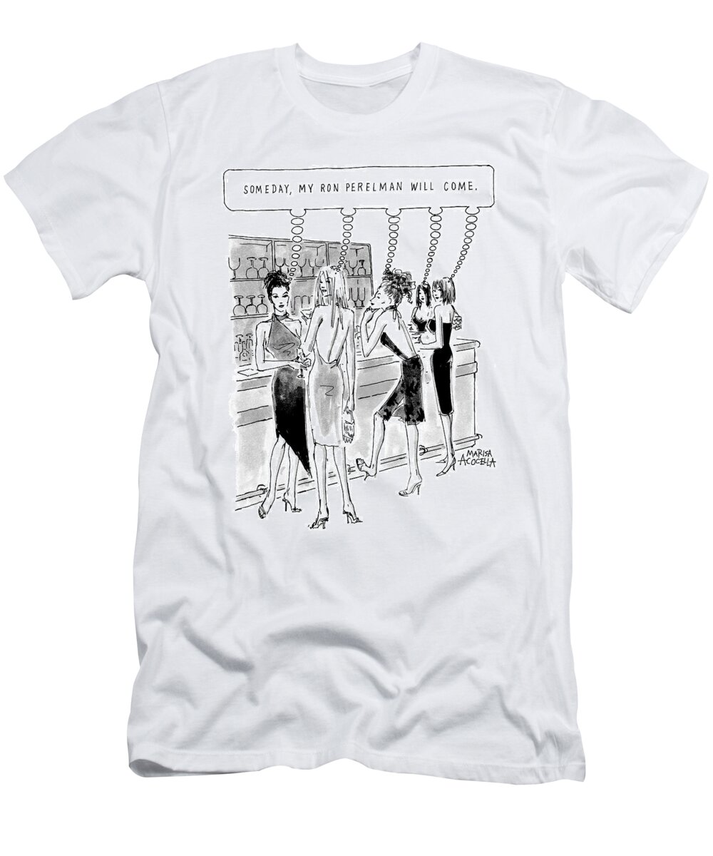 Rich People T-Shirt featuring the drawing New Yorker August 21st 2000 by Marisa Acocella Marchetto